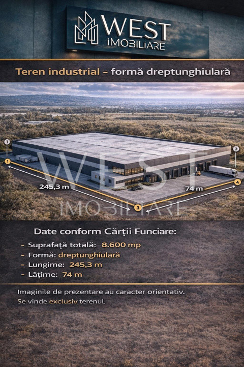 Teren intravilan l 8600 Mp l zona industriala l Baciu 