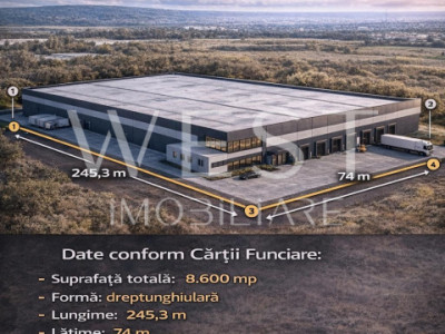 Teren intravilan l 8600 Mp l zona industriala l Baciu 