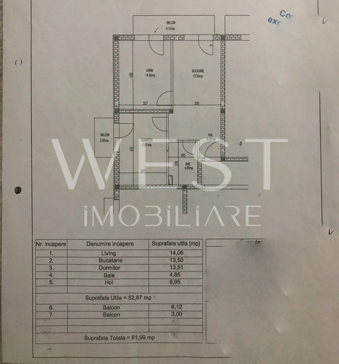 Apartament 2 camere 53mp + 2 balcoane | Zona Catanelor | DECOMANDAT