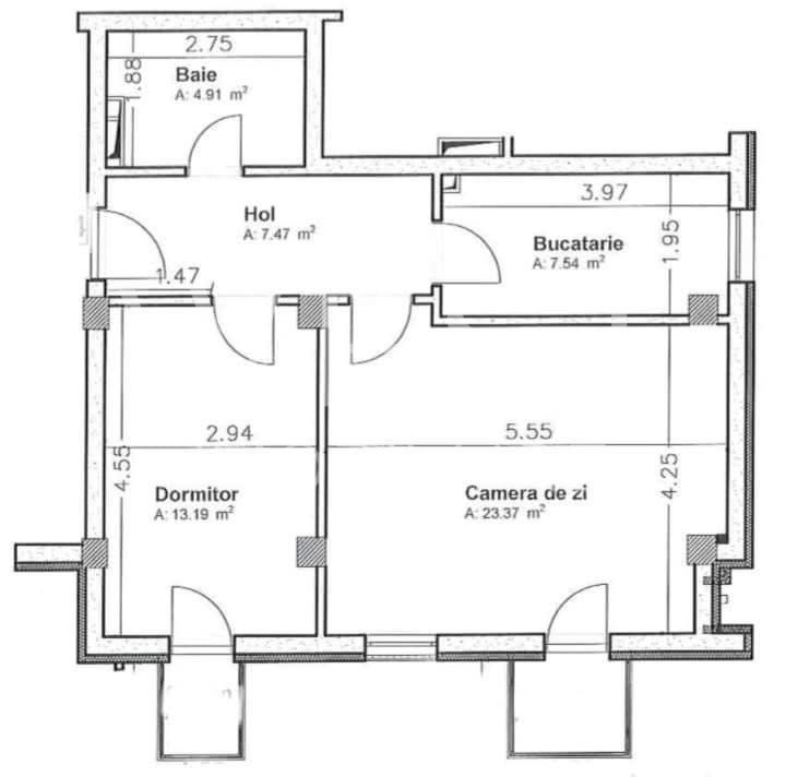 Apartament 2 camere decomandat | 56 mp | 2 balcoane | parcare inclusa