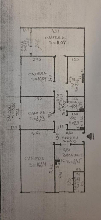 Apartament 4 camere l 78 mp utili l 2 bai l Calea Floresti 