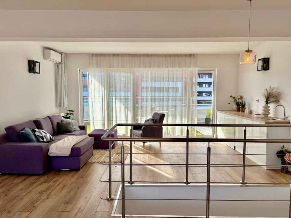 Penthouse pe 2 niveluri l 160 mp utili l terase 75 mp l parcare l B. Ziua