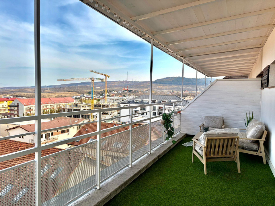 Penthouse pe 2 niveluri l 160 mp utili l terase 75 mp l parcare l B. Ziua