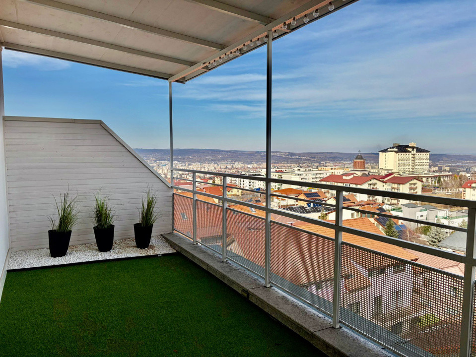 Penthouse pe 2 niveluri l 160 mp utili l terase 75 mp l parcare l B. Ziua