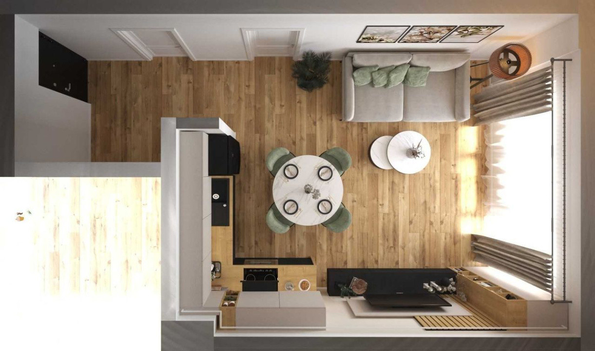 Apartament 2 camere, 48 mp + 2 parcări subterane incluse – Str. Sub Cetate