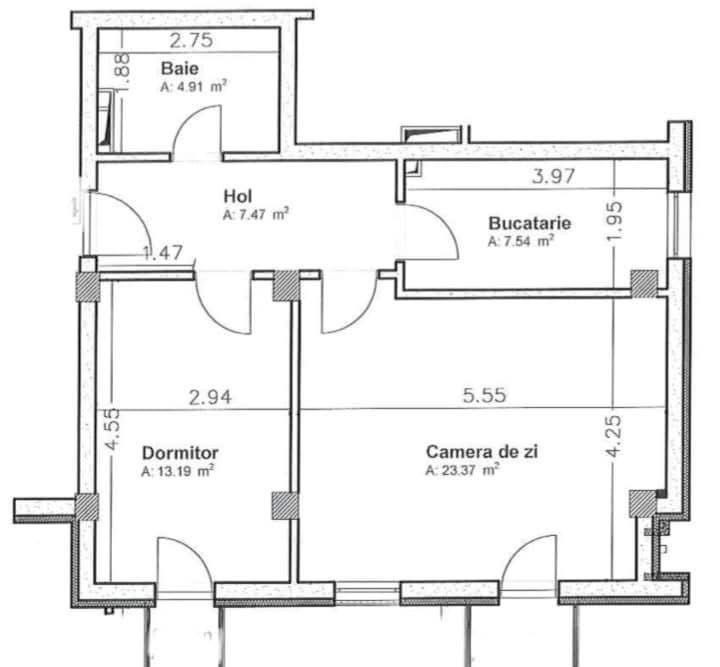 Apartament de vânzare | 56 mp utili | Strada Balastierei, Florești