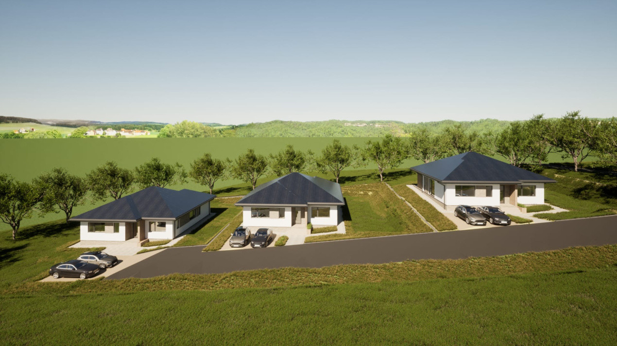 Teren autorizat 3 case individuale | 2500mp | UTILITATI LA PARCELA