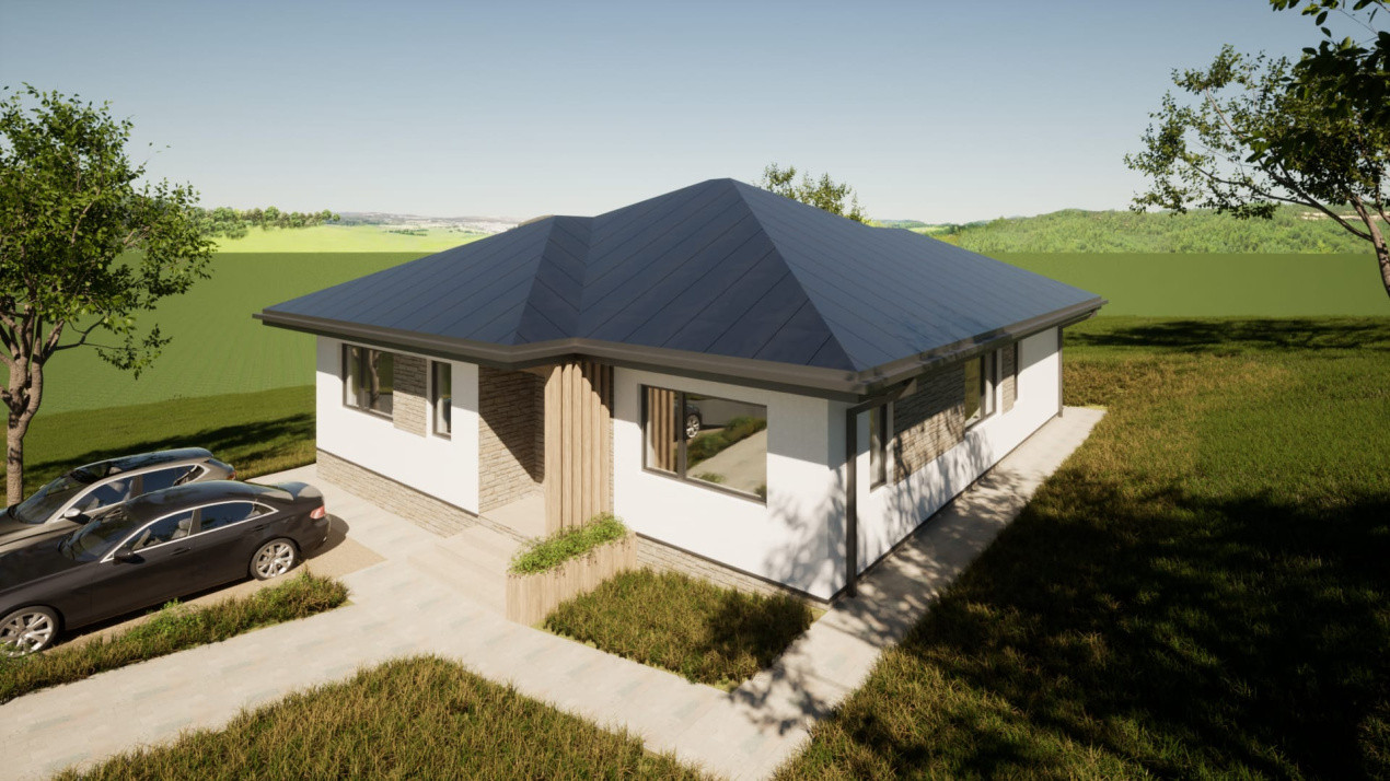 Teren autorizat 3 case individuale | 2500mp | UTILITATI LA PARCELA