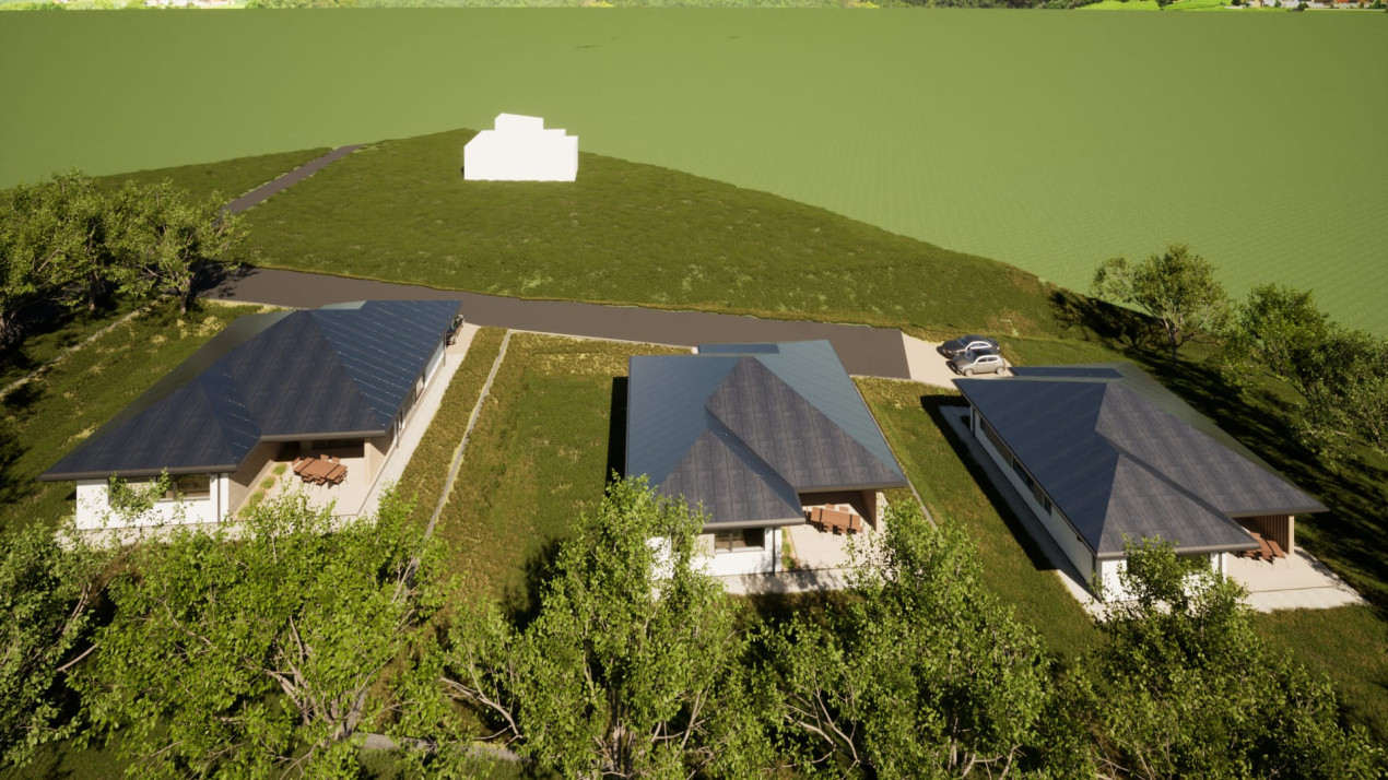 Teren autorizat 3 case individuale | 2500mp | UTILITATI LA PARCELA