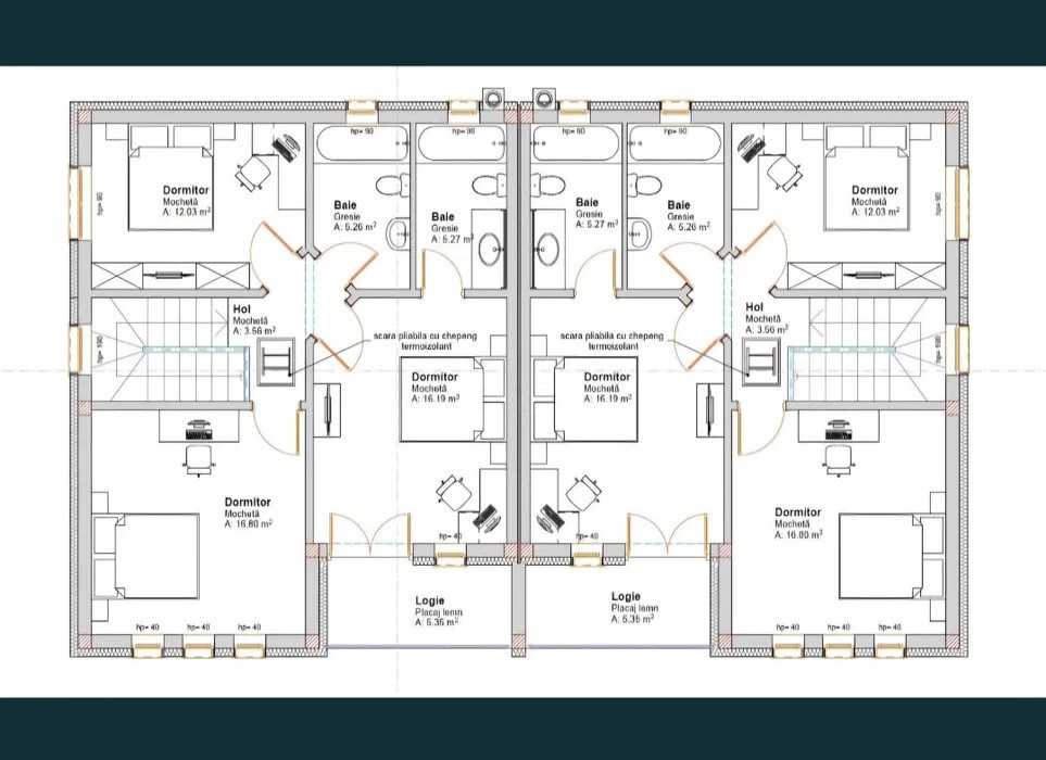 Teren autorizat l duplex l 713 mp l Chinteni 