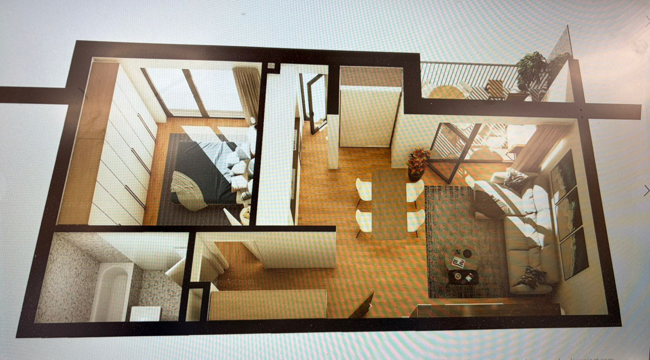 Apartament 2 camere l 53,3 mp utili l terasa l parcare l Intre Lacuri