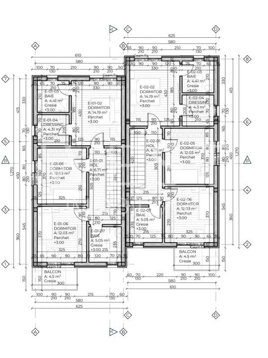 Duplex P+E, 120mp! Teren 400mp! Semifinisat! Loc. Dezmir!