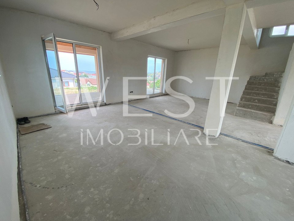 Casa individuala P+E, 120mp! Teren 468mp! Semifinisata! Loc. Dezmir!