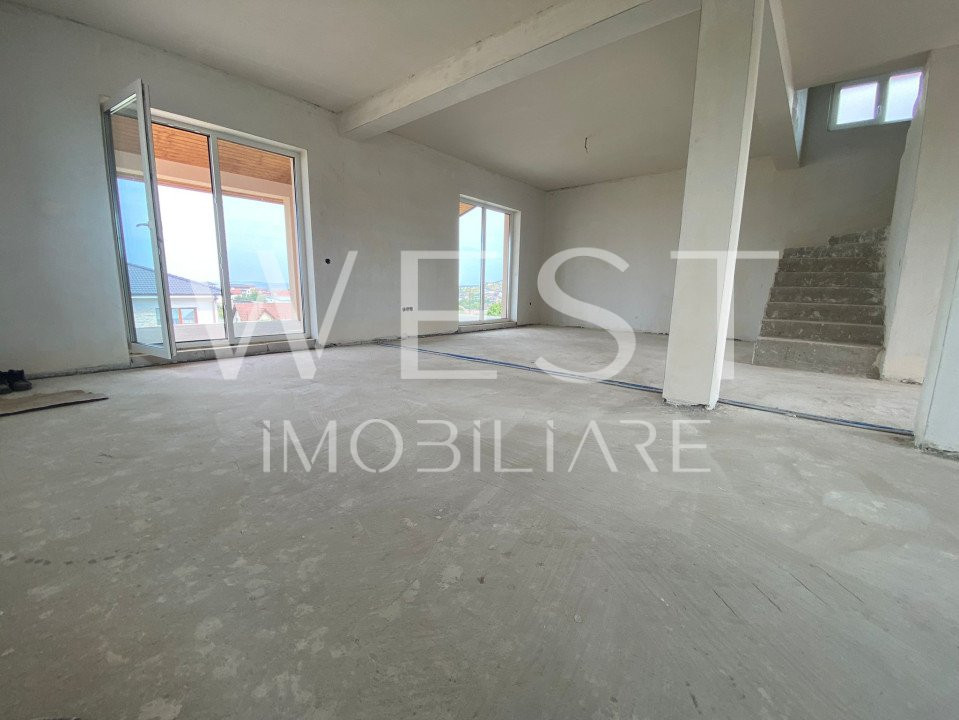 Casa individuala P+E, 120mp! Teren 468mp! Semifinisata! Loc. Dezmir!