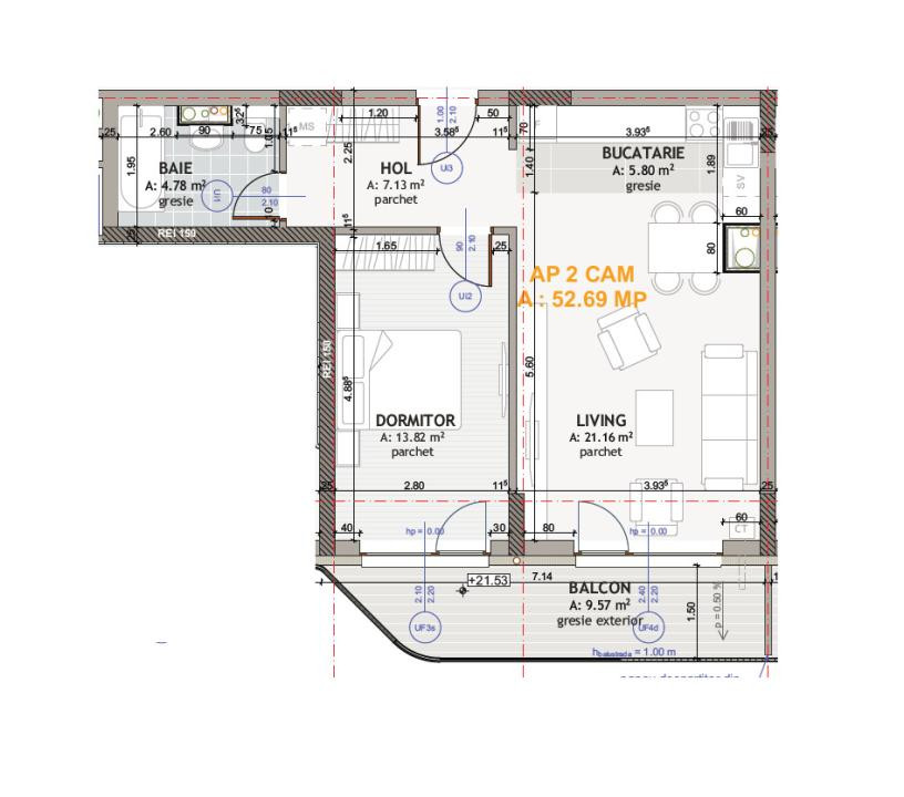 Apartament modern l la cheie l 2 camere l terasa l parcare l Eroilor