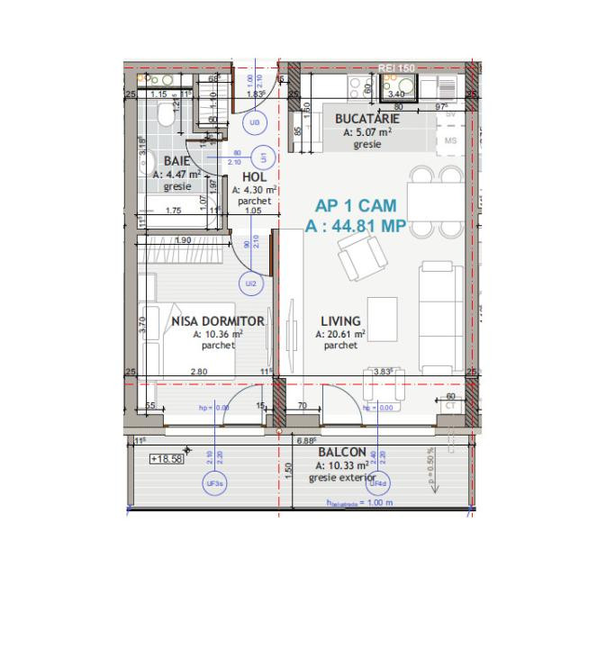 Apartament modern l la cheie l 2 camere l terasa l parcare l Eroilor