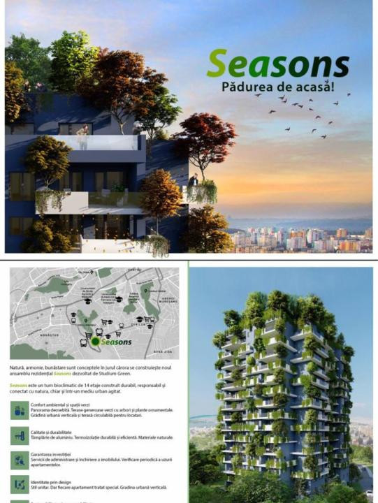 Apartament 3 Cam +Parcare Subterană | Seasons Residence Frunzișului | 