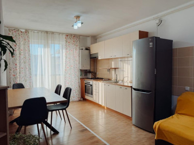 Ap. 3 camere | str. Florilor, Floresti | Mobilat & Utilat | 58mp + 6mp Balcon