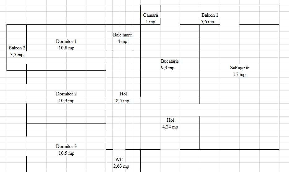 Apartament 4 camere de vânzare – gata de mutat | Aurel Vlaicu, Marasti