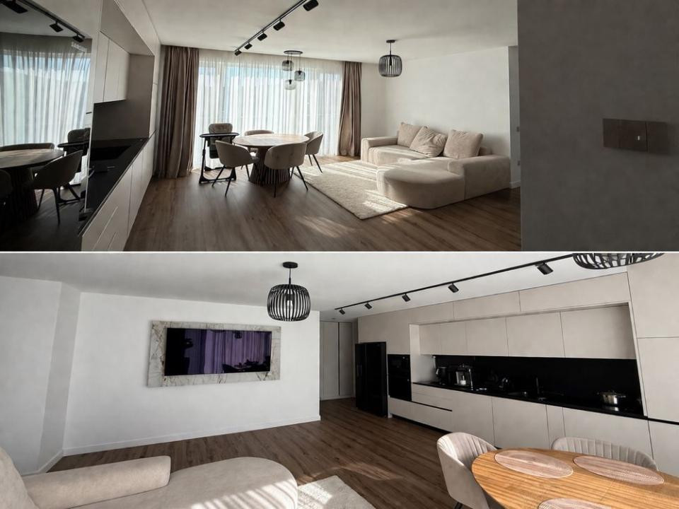 Ap 3 camere 80mp + balcon GENEROS | Mobilat & Utilat MODERN | Zona Fabricii