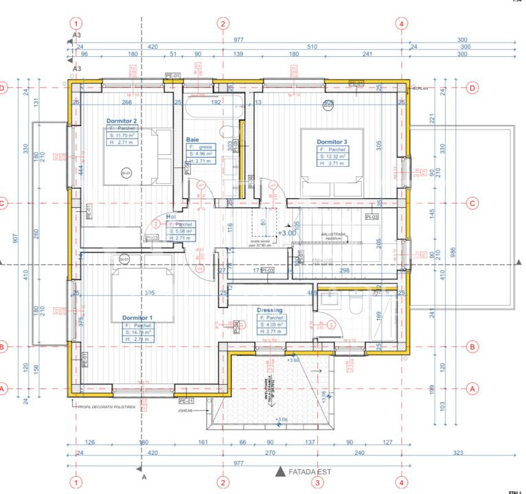 Casa individuală P+E cu 4 cam/120mp! Teren 514mp! Localitatea Chinteni