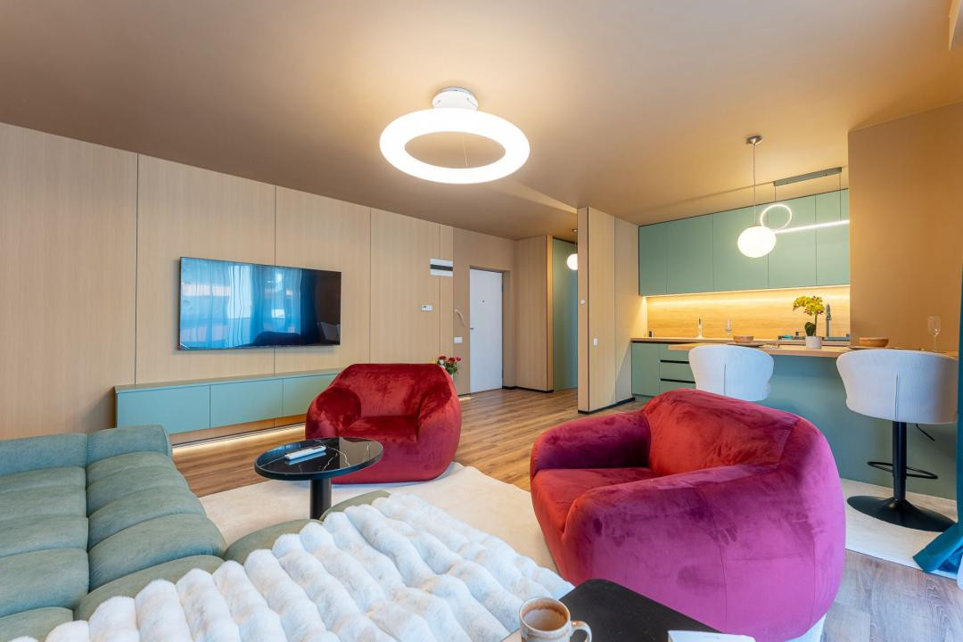 Apartament ultrafinisat l 2 camere l terasa l parcare l Intre Lacuri 