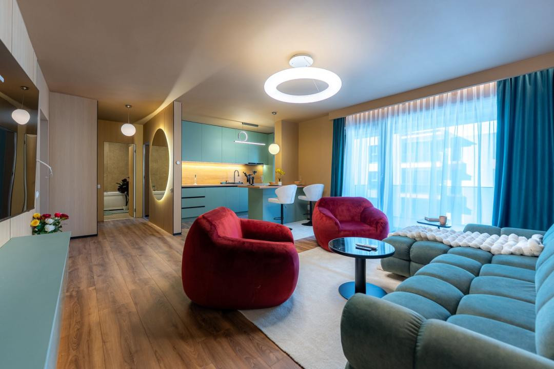 Apartament ultrafinisat l 2 camere l terasa l parcare l Intre Lacuri 