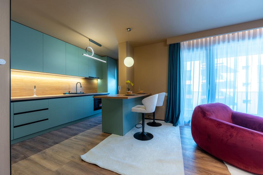 Apartament ultrafinisat l 2 camere l terasa l parcare l Intre Lacuri 