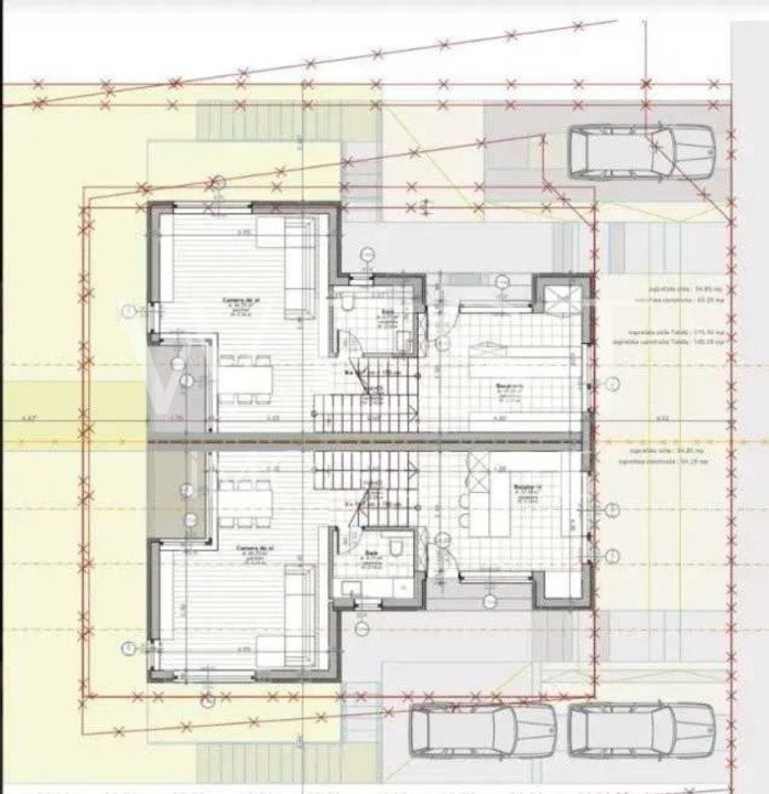 Duplex P+E cu 4 camere, 115mp! Semifinisat! Panorama SUPERBA! Dezmir!