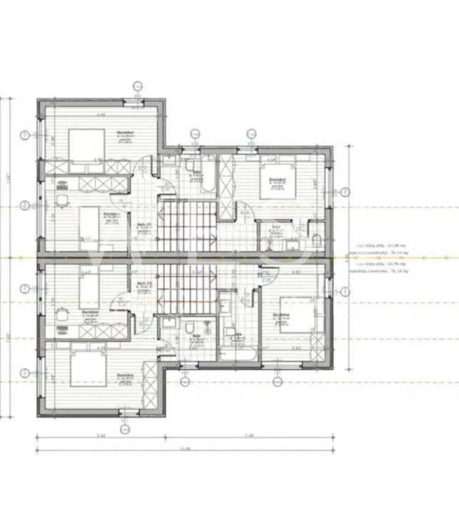 Duplex P+E cu 4 camere, 115mp! Semifinisat! Panorama SUPERBA! Dezmir!