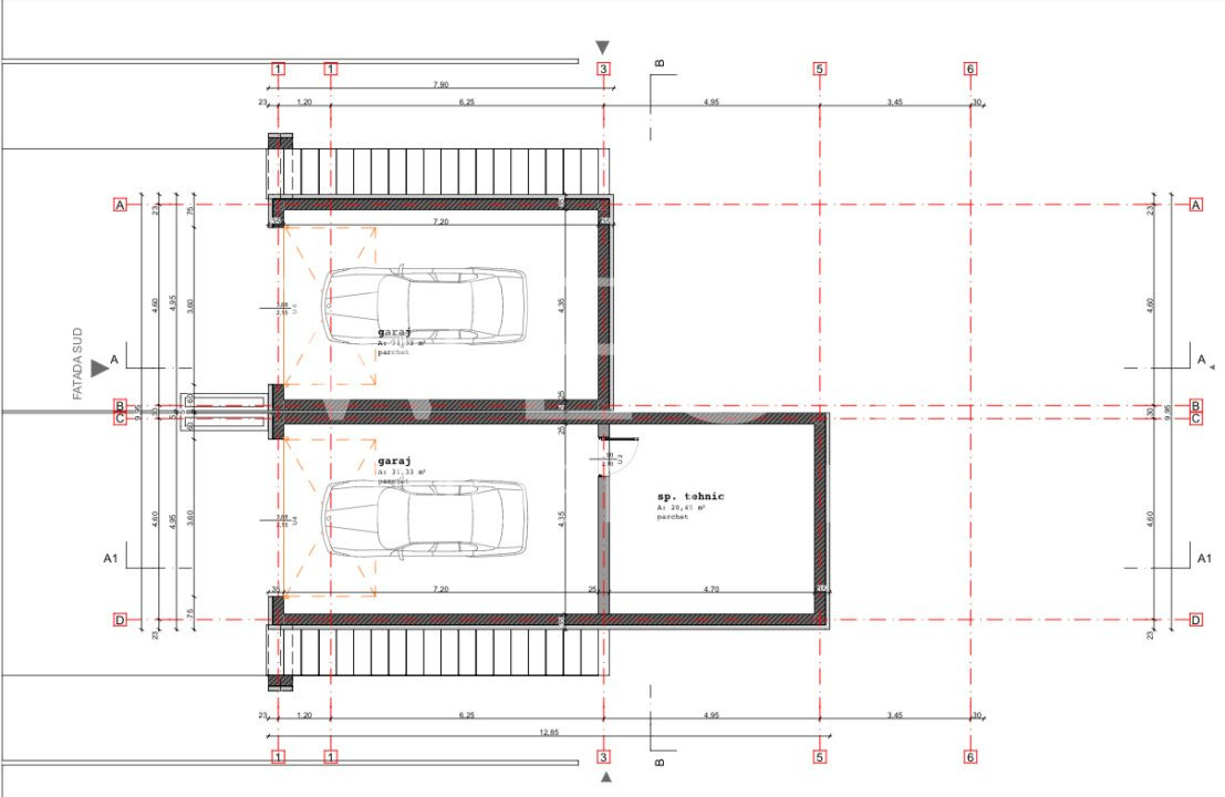 Duplex D+P+E cu 4 camere/119mp! GARAJ! Semifinisat! Zona Voronet/Iris!
