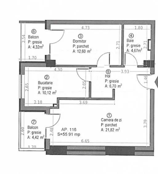 Apartament decomndat l 2 camere l 2 balcoane l parcare l Soporului 