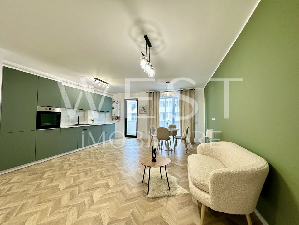 Apartament 2 camere 56mp+ 12mp TERASA ! FINISAT și MOBILAT MODERN !