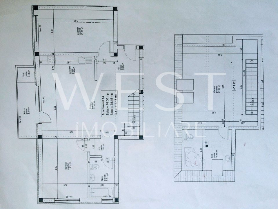 Apartament MODERN cu 4 camere/2 bai!Parcare! Zona Sub Cetate Floresti! 