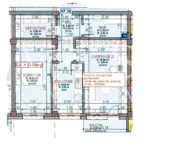 Apartament 2 camere | Finisat | 56mp | str. Urusagului | Parcare