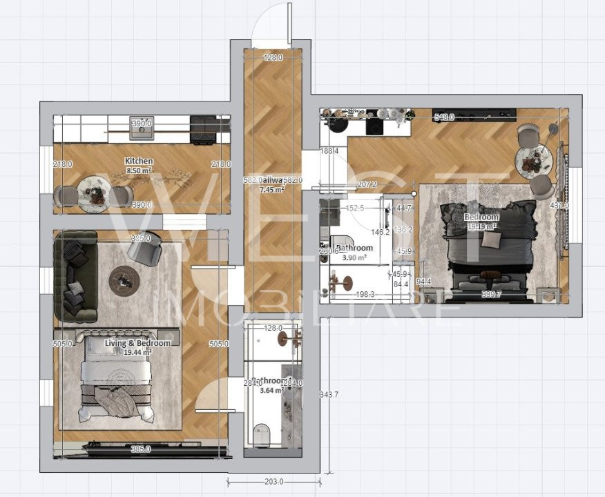 Apartament renovabil 2 camere!Oportunitate investitie!Zona centrala