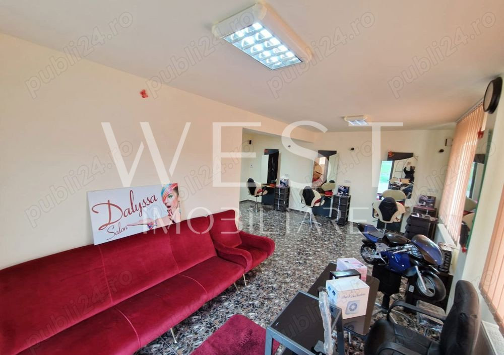 Spatiu salon 55mp! Subcetate! 3 posturi frizerie! 1 post manichiura!
