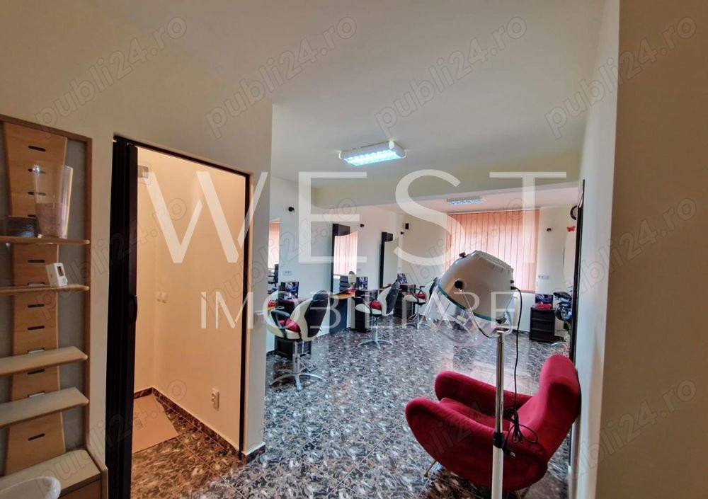Spatiu salon 55mp! Subcetate! 3 posturi frizerie! 1 post manichiura!