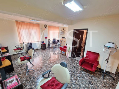 Spatiu salon 55mp! Subcetate! 3 posturi frizerie! 1 post manichiura!