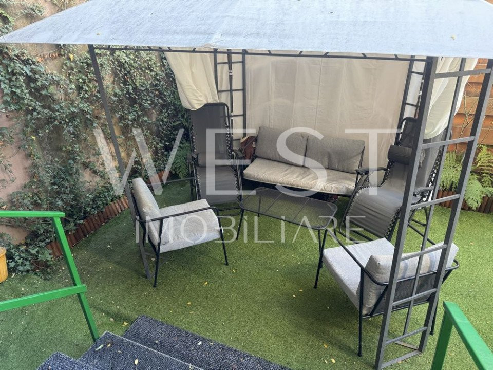 Apartament 3 camere in spate la Vivo! 58mp+35mp gradina Mobilat/Utilat