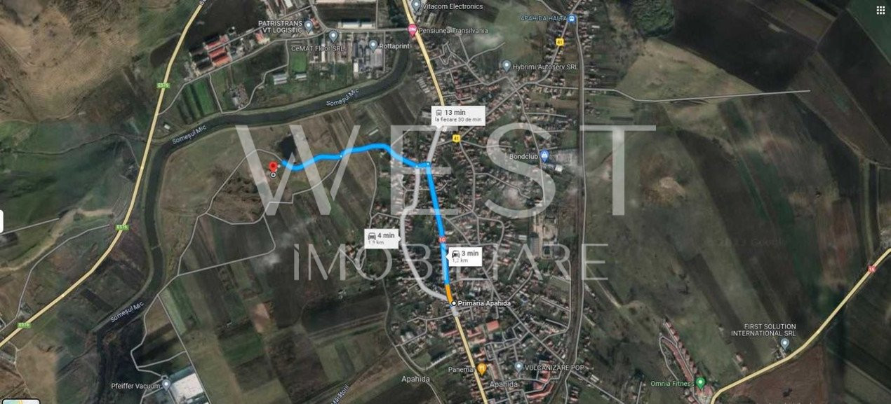 Teren zona industriala 12.000mp cu front de 170ml! Intravilan cu CF!