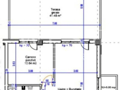 Penthouse 2 camere 50mp+42mp Terasa! Urusagului! Parcare subterana!