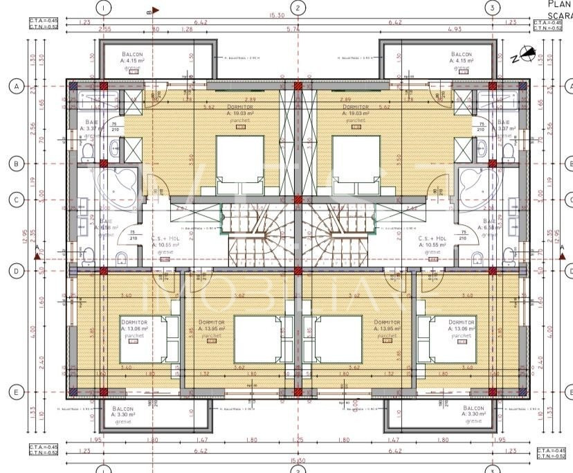 Duplex 120mp 4 camere! Semifinisat! Zona Tauti! Priveliste lac+padure!