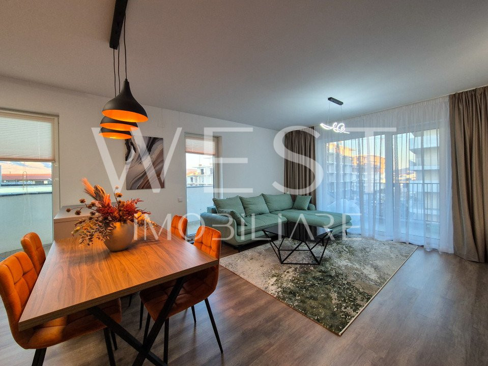 Apartament SUPERFINISAT 2 camere/terasa 24mp!Ansamblu nou-Eroilor